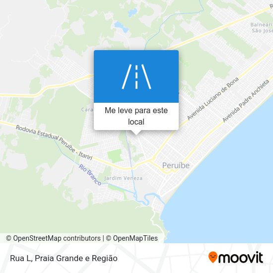 Rua L mapa