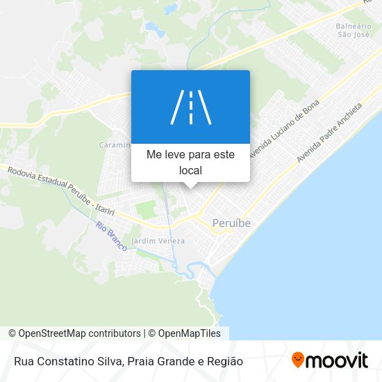 Rua Constatino Silva mapa