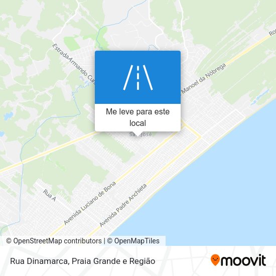 Rua Dinamarca mapa