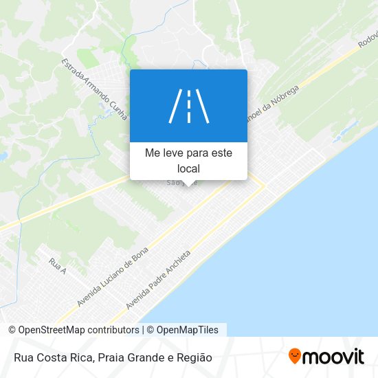 Rua Costa Rica mapa