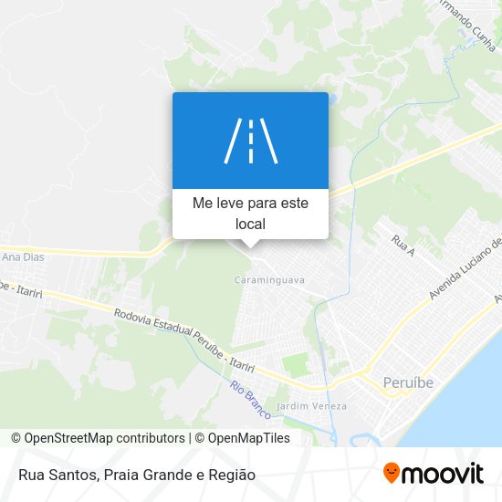 Rua Santos mapa