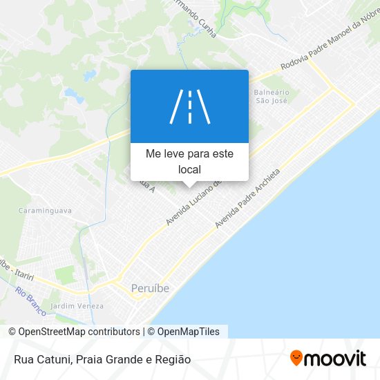 Rua Catuni mapa