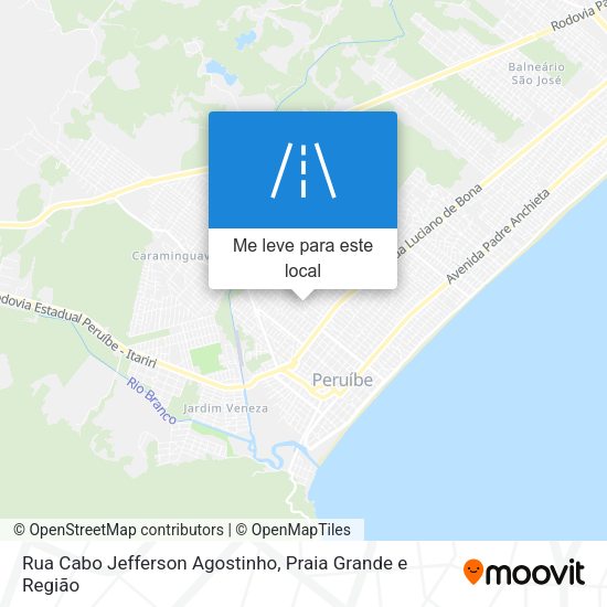 Rua Cabo Jefferson Agostinho mapa
