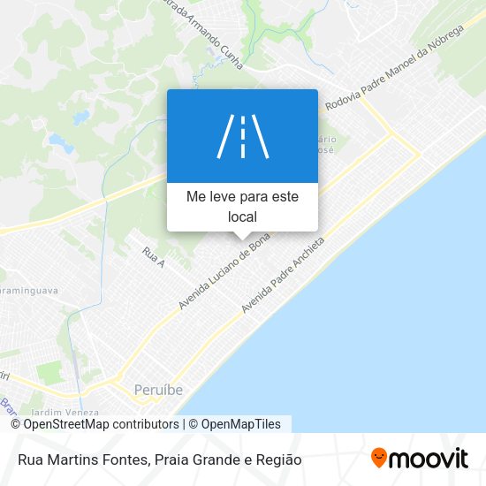 Rua Martins Fontes mapa