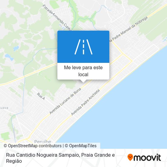 Rua Cantidio Nogueira Sampaio mapa