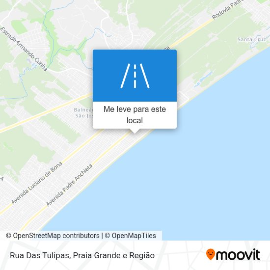 Rua Das Tulipas mapa