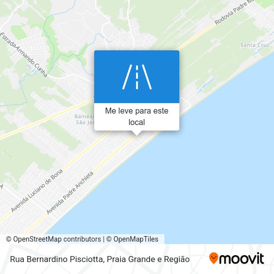 Rua Bernardino Pisciotta mapa