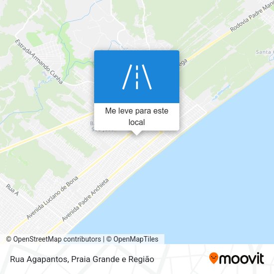 Rua Agapantos mapa