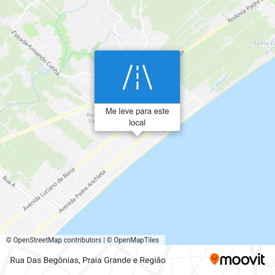 Rua Das Begônias mapa