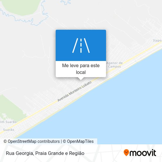 Rua Georgia mapa