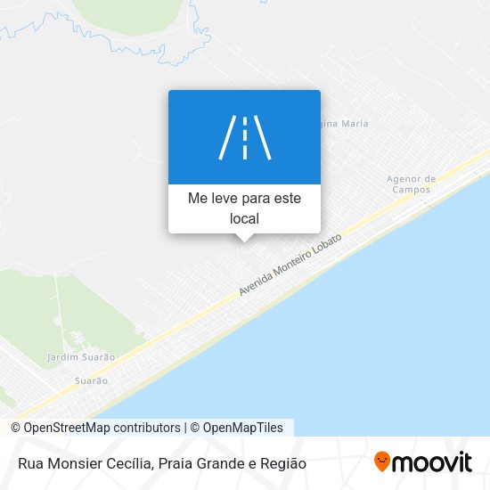Rua Monsier Cecília mapa