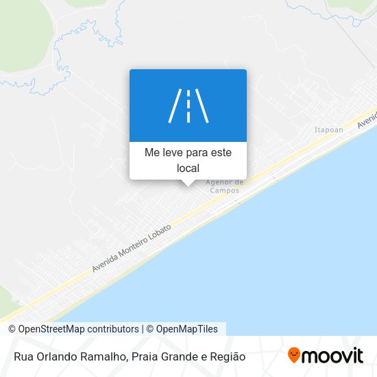 Rua Orlando Ramalho mapa