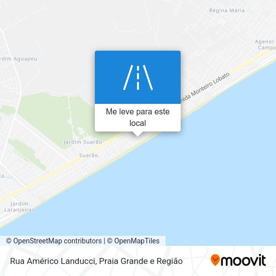 Rua Américo Landucci mapa