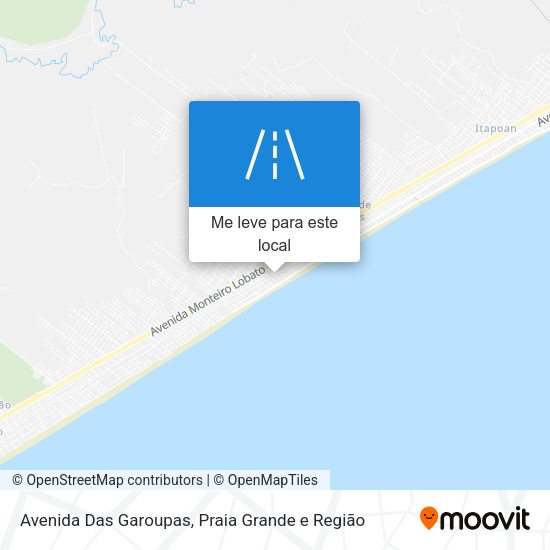 Avenida Das Garoupas mapa