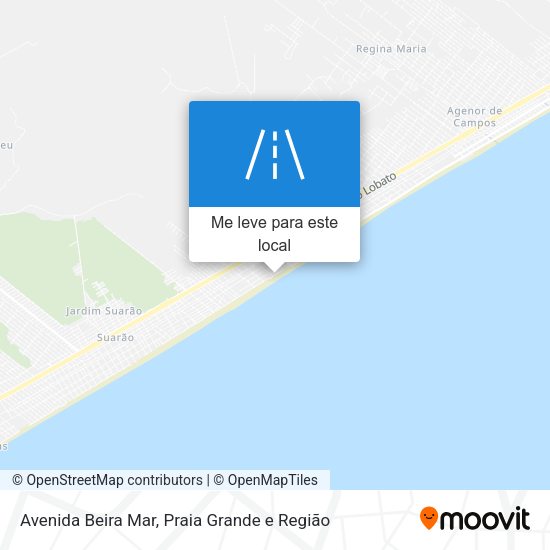 Avenida Beira Mar mapa