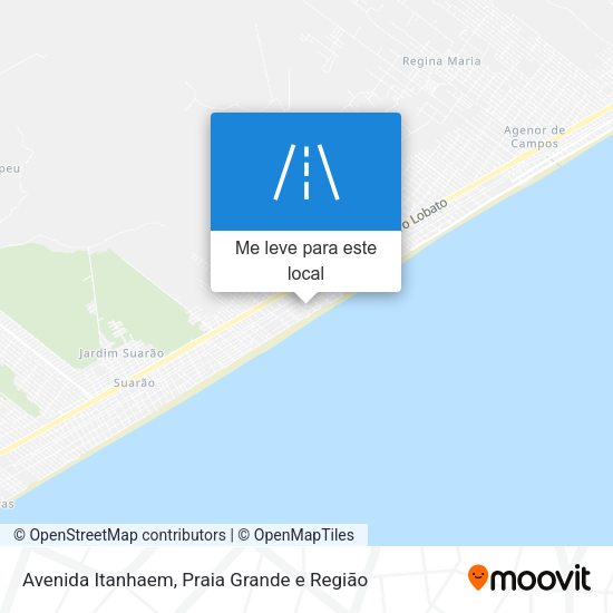 Avenida Itanhaem mapa