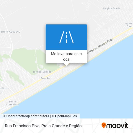 Rua Francisco Piva mapa