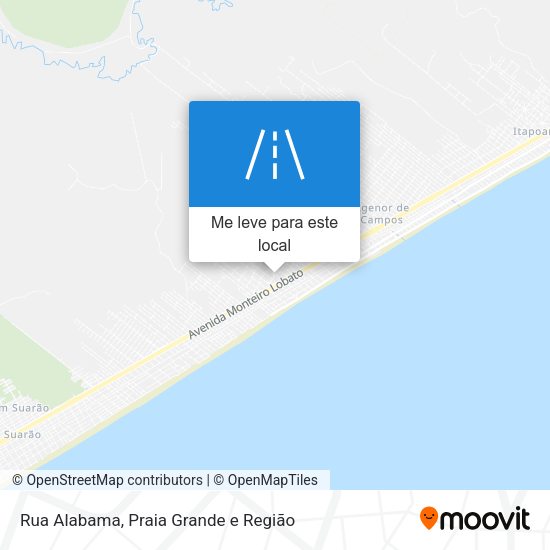 Rua Alabama mapa