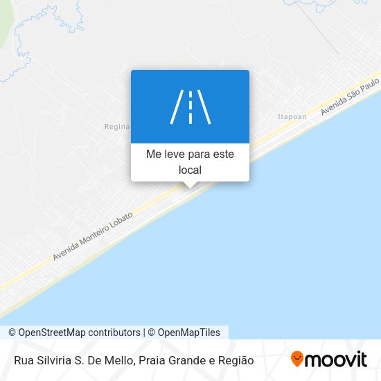 Rua Silviria S. De Mello mapa