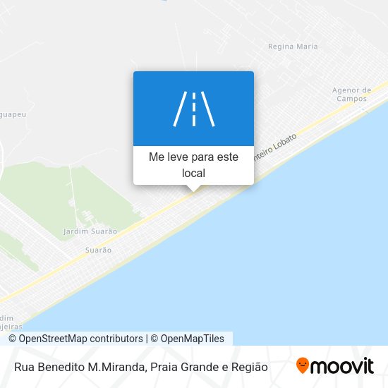 Rua Benedito M.Miranda mapa