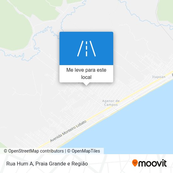 Rua Hum A mapa