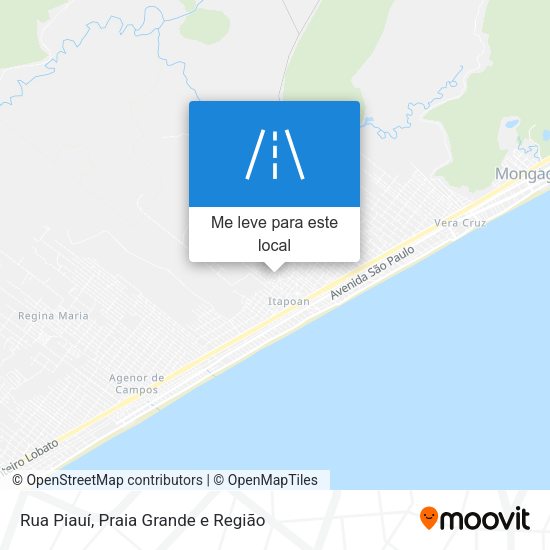 Rua Piauí mapa