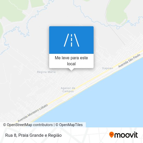 Rua 8 mapa