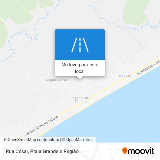 Rua César mapa