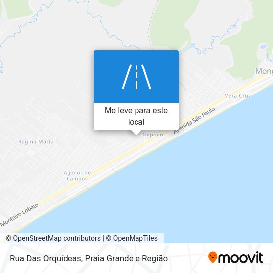 Rua Das Orquídeas mapa