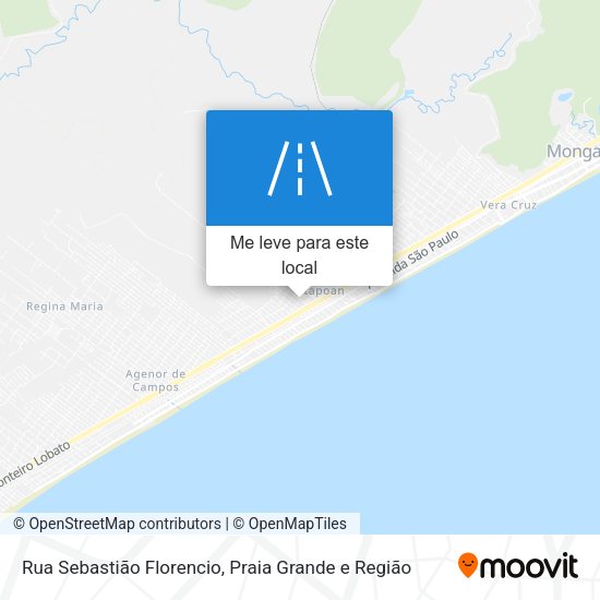 Rua Sebastião Florencio mapa