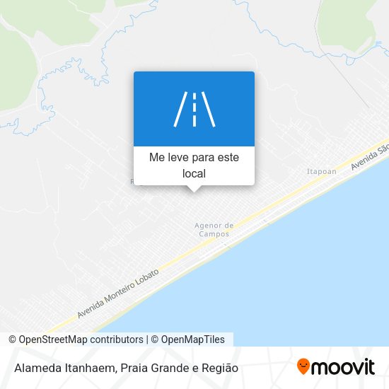 Alameda Itanhaem mapa