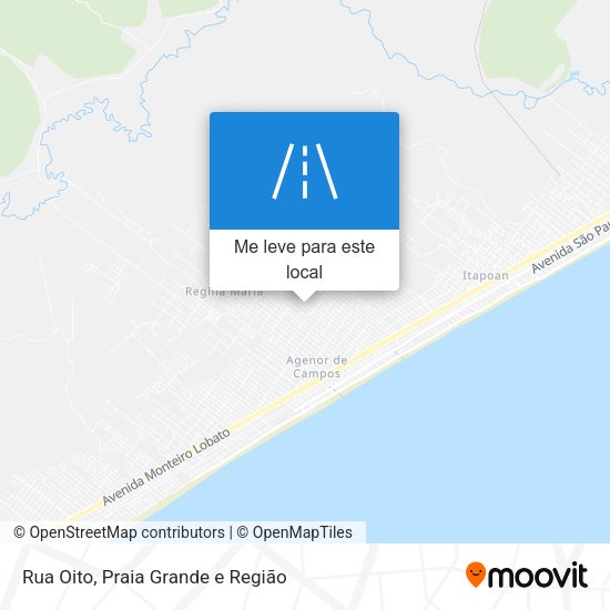 Rua Oito mapa