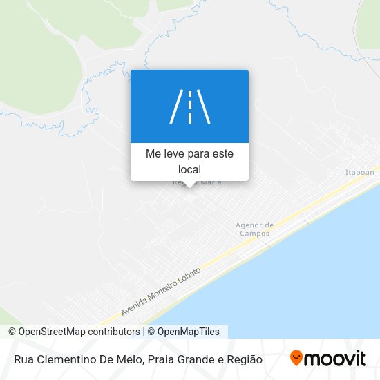 Rua Clementino De Melo mapa