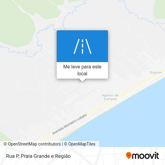 Rua P mapa