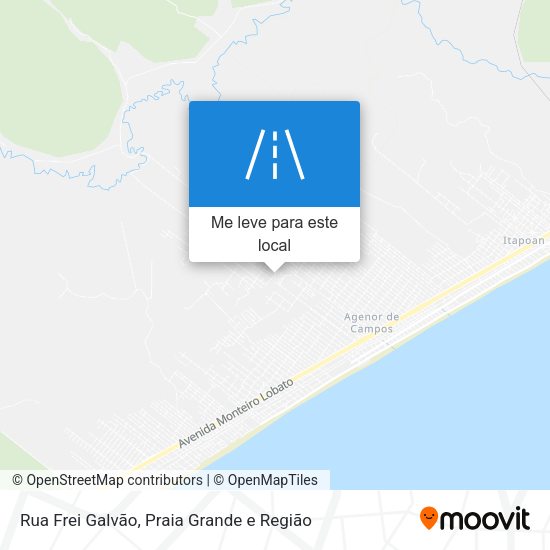 Rua Frei Galvão mapa