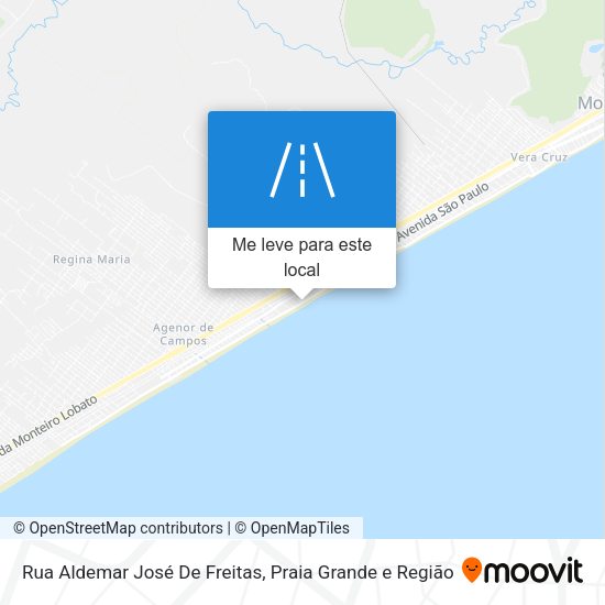 Rua Aldemar José De Freitas mapa