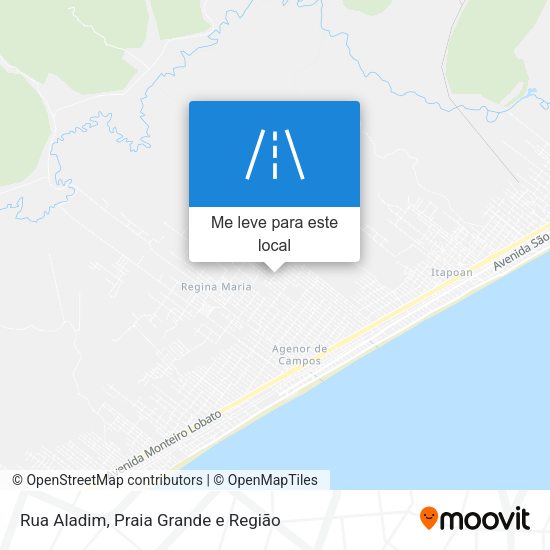 Rua Aladim mapa