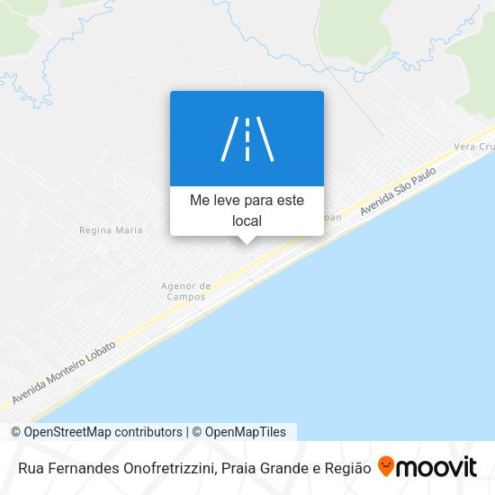 Rua Fernandes Onofretrizzini mapa