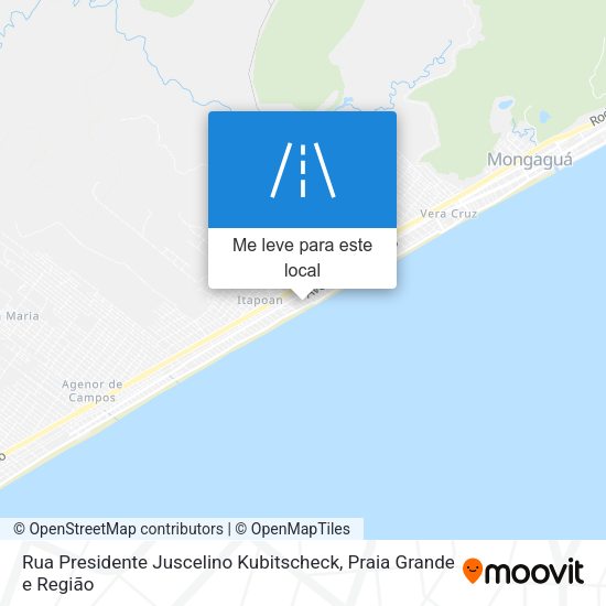 Rua Presidente Juscelino Kubitscheck mapa