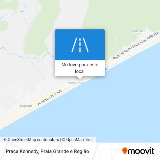 Praça Kennedy mapa