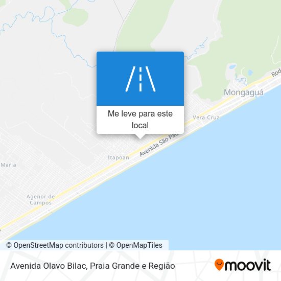 Avenida Olavo Bilac mapa