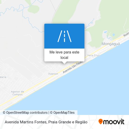 Avenida Martins Fontes mapa