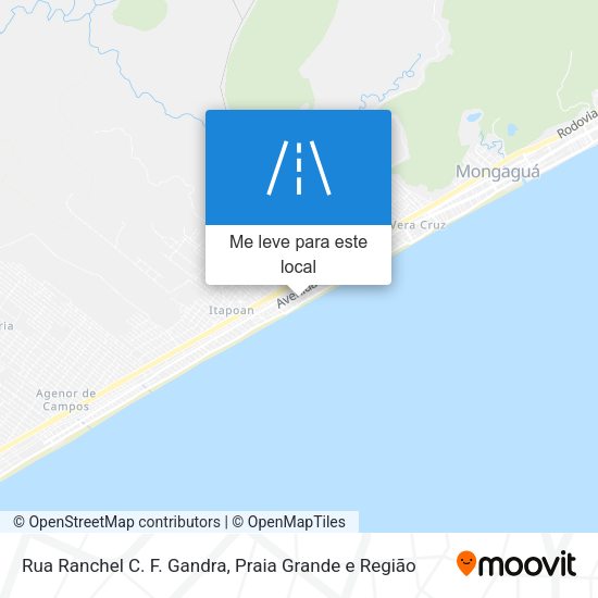 Rua Ranchel C. F. Gandra mapa