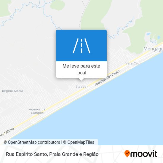 Rua Espirito Santo mapa