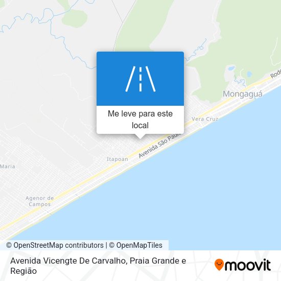 Avenida Vicengte De Carvalho mapa