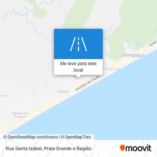 Rua Santa Izabel mapa