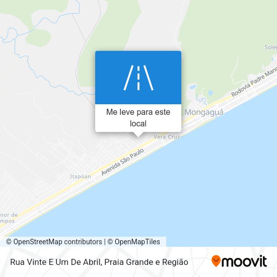 Rua Vinte E Um De Abril mapa