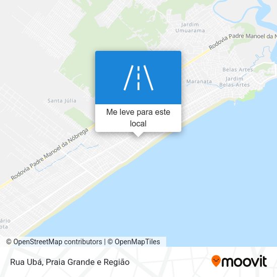 Rua Ubá mapa