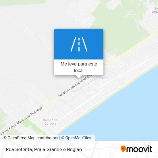 Rua Setenta mapa