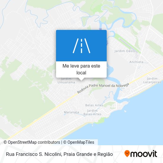 Rua Francisco S. Nicolini mapa